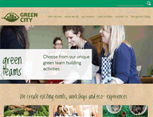 Tablet Screenshot of greencityevents.co.uk